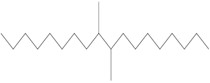 Representative chemical structure of hydrogenated didecene